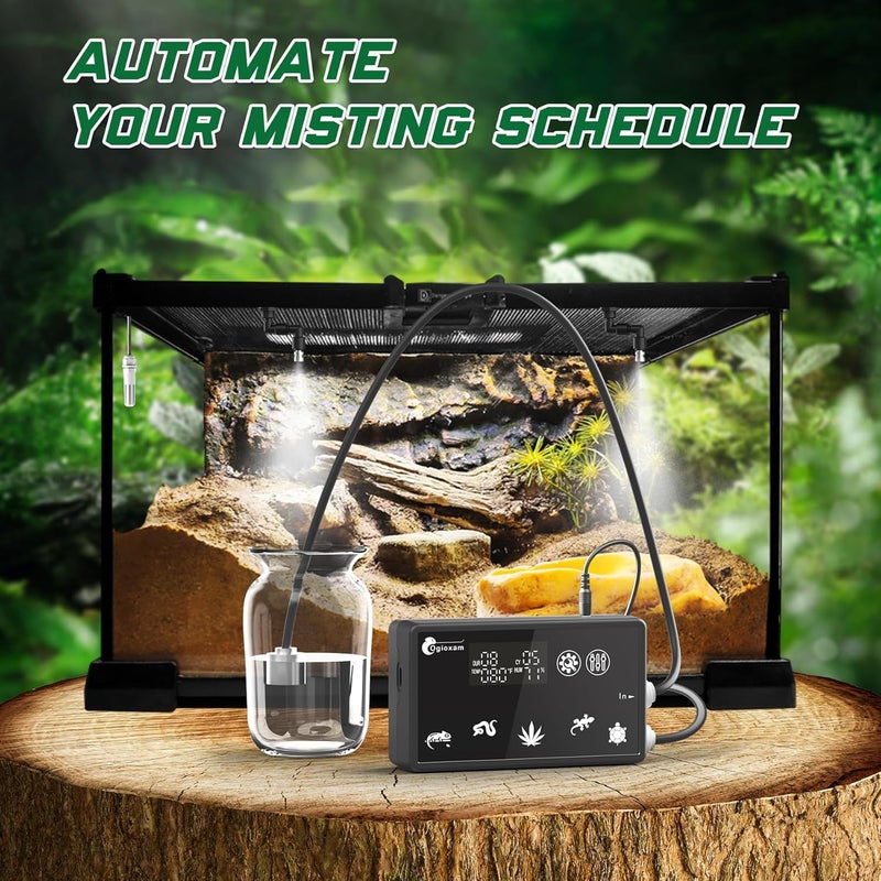 Ogioxam Automatic Reptile Mister System, Reptile Humidifiers Smart Misting System - Image 2